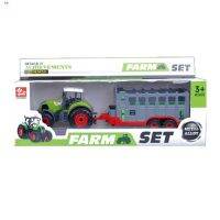 พร้อมส่ง รุ่นใหม่ ใหญ่ขึ้น?Farm Truck โมเดล รถเหล็ก เชต รถฟาร์ม รถแทรกเตอร์ รถไถพร้อมพ่วง หางฉีด  หางตัดหญ้า