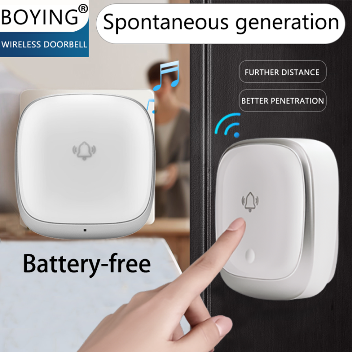 NEW 500M range Wireless Doorbell No Battery required Waterproof Self