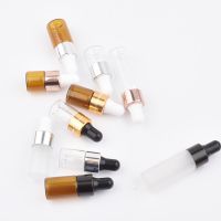 50pcs/lot 1ML 2ML 3ML 5ML Glass Dropper Bottles Empty Essential Oil Bottles Jars Vials With Pipettes Perfume Bottles