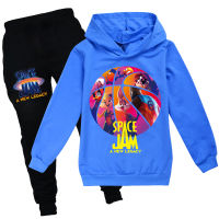 2021 New Kids Clothing SPACE JAM 2 Set Children Clothes T-shirt+pants Sets Cartoon Baby Girls Outfits Teenagers Boys Sports Suit