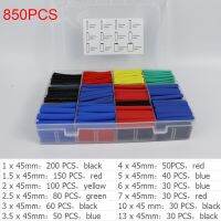 850pcs Heat Shrink Tubing 2:1 5 Color Electrical Wire Cable Wrap Kit 12 Sizes Heat Shrink Tube Assortment with Storage Case Cable Management