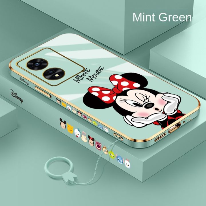 for-honor-magic-4-pro-70-pro-honor70-luxury-minnie-mouse-ฝาครอบโทรศัพท์ยางเคลือบเงาเคสกันกระแทกพร้อมสายคล้องแหวน