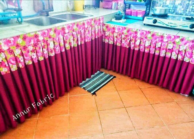 🔥 Skirting Table Top/langsir dapur/mejaguru/meja bouquet/meja mesyuarat 🔥  (RENDA LEKAT) Free Game dan Velcro