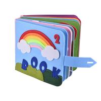 Busy Book for Toddlers Felt Quiet Books Carry on Travel Activity Montessori Toys for Kids Soft Fabric Quiet Book Sensory Toys for Preschool Children 3-6 Year Old 9 Pages fine