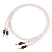 YYAUDIO HIFI Silver-plated Speaker Cable Hi-end OCC Speaker For Hi-fi Systems Banana Plug Speaker Cable With Self Locking Plug