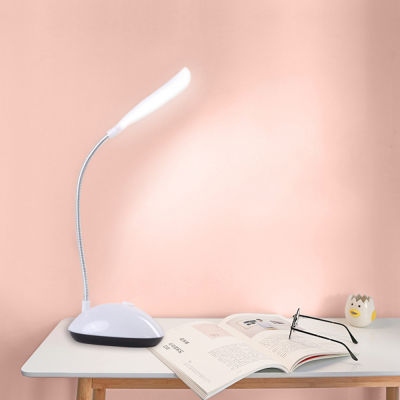 Led Desk Lamp Reading Table Lamp 3 AAA Battery Book Light Mini Eye Protection Desk Lamp Office Bedroom Bed Led Study Table Lamp