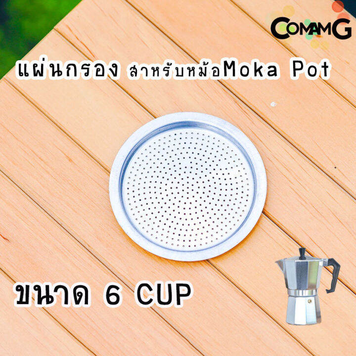 อะไหล่moka-pot-แผ่นอลูมิเนียมกรองกาแฟ-แผ่นกรองสำหรับหม้อmoka-pot-แผ่นเหล็ก-อะไหล่แผ่นกรองโมก้า-พ็อต