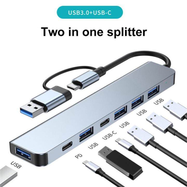 hyra-usb3-0ความเร็วสูงชนิด-c-ฮับ-usb-c-4-7พอร์ต-usb-2-0ฮับ-pd-ฮับบัตร-tf-3-0-usb-อะแดปเตอร์ฮับข้อมูลสำหรับพีซีแล็ปท็อปอุปกรณ์เสริม