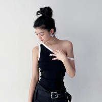 New Gifts Courreges Embroidery Off -The -Shoulder Suspender Vest, Pure Desire To Wear Zhao Luxi Jennie, The Same Top