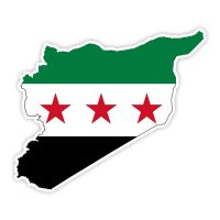 21924# Flag Map of Syria Car Sticker Waterproof Vinyl Decal Car Accessories Decor Pegatinas Para Coche Replacement Parts