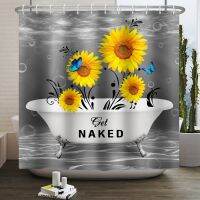 Blooming Daisies Shower Curtain For Bathroom Curtain Fabric Art Flower Shower Curtain Restroom Decor Waterproof Fabric With Hook