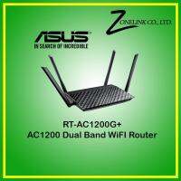 RT-AC1200G+ AC1200 Dual Band WiFi Router with four 5dBi antennas and Parental Controls, smooth streaming 4K videos