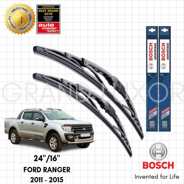 Bosch Advantage Wiper Blade Set For Ford Ranger 2011 - 2015 (24 / 16