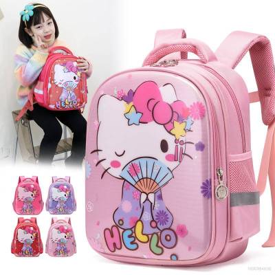 Sanrio HelloKitty Backpack for Student Large Capacity Waterproof Cartoon Personality Multipurpose Grades 1-2 Bags