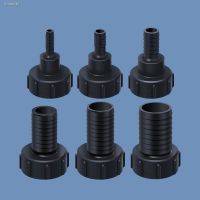 ◕ IBC Tank Adapter Inlet 60mm Coarse thread to 1/2 3/4 1 2 inch Hose black Pipe Connector Garden Lawn Tap Accessories