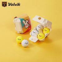 Volvik Warwick VIMATSOFT ลูกกอล์ฟสองชั้นเคลือบ4กล่องของขวัญกอล์ฟอีสเตอร์