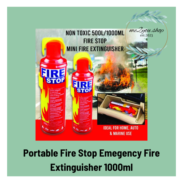 M2U Fire Extinguisher Portable Emergency Car Fire Stop Fire Extinguisher Mini Fire Extinguisher
