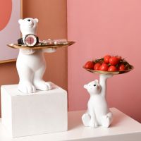 【hot】◙□ Holder Statue Figurine Office Desktop Fruit Plate Sundries Tray Ornaments