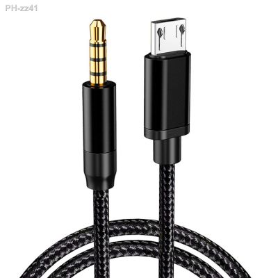 Micro Usb To Jack 3.5mm Audio Cable Connector Aux Cable 3.5mm Headphone Plug Phone Audio Adapter Cable for V8 Live Microphone