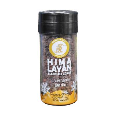 เกลือหิมาลายัน มีฮาลาล คีโต สีดำเม็ด90 g /ขวด   HIMALAYAN BLACK SALT COARSE   / ORIGINAL CRYSTAL COOKING SALT/ 100% NATURAL / HALAL