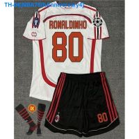 ♨○∏ NBA75thAnniversary4 Champions League final version 06-07 AC Milan jersey No. 22 Kaka away long-sleeved football suit male Inzaghi