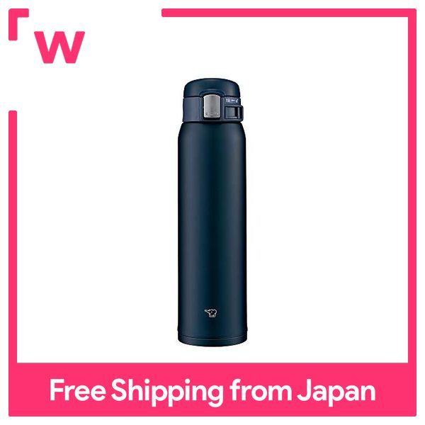 Zojirushi (ZOJIRUSHI) Water bottle direct drinking [One-touch open]  Stainless mug 600ml Navy SM-SF60-AD
