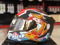 หมวกกันน็อค Real Helmet รุ่น Hurricane Koi Sakura หมวกกันน็อค ลายปลาคราฟ รุ่นยอดนิยม