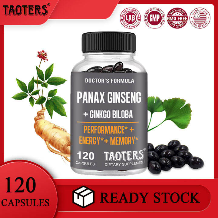 Ginseng + Ginkgo Supplement Enhance endurance performance, increase