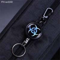 1PC Resilience Wire Rope Keychain Elastic Recoil Sporty Keyring for Men Outdoor Anti Lost Multifunctional Waist Buckle Key Chain