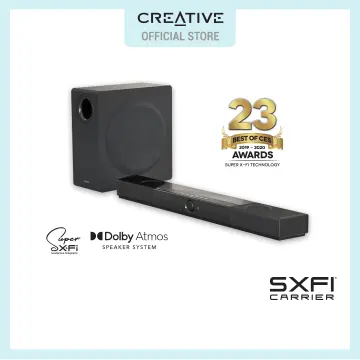 Creative SXFI® CARRIER Dolby Atmos® Speaker System Soundbar with Super  X-Fi® Technology - Creative Labs (United States)