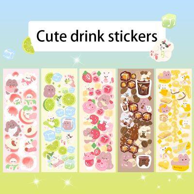 ✁♈✵ New Korean Laser 5 Cute Girl Heart Ins Stickers Decoration Luggage Sparkling Star Chasing Girl Stickers Kawaii