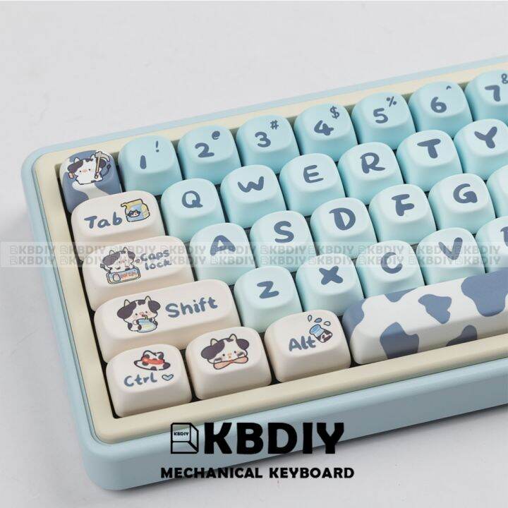 KBDiy Anime MOA Profile Keycaps ISO MAC 7U PBT Keycap 140 Key Cap Cute