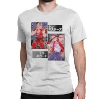 MenS T-Shirt King Of Fighters Novelty Pure Cotton Tee Shirt Classic Ken Masters Vs Terry Bogard T Shirt Crewneck Tops 【Size S-4XL-5XL-6XL】