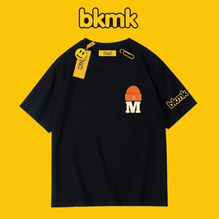 2063-bkmk-เสื้อยืดคอกลม-แขนสั้น-ผ้าฝ้าย-ทรงหลวม-ขนาดใหญ่-สีขาว-แฟชั่นฤดูร้อน-สําหรับผู้ชาย-คู่รัก