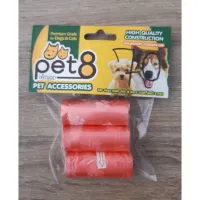 pet8 ถุงเก็บมูลสุนัข รีมูล 3 ม้วน/แพ็ค ขนาด 10 ถุง*3ม้วน