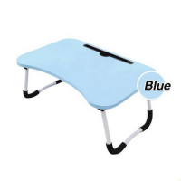 Daujai happy โต๊ะวางโน๊ตบุ๊ค (สีฟ้า) ขนาด : 60*40*27cm พับเก็บได้สะดวก รับน้ำหนักได้สูงสุด 50 กก. รูปทรงทันสมัย สวยงาม โต๊ะ โต๊ะเขียนหนังสือ โต๊ะกลาง โต๊ะพับได้ โต๊ะญี่ปุ่น โต๊ะนั่งพื้น โต๊ะญี่ปุ่นพับได้ โต๊ะโน๊ตบุ๊ค