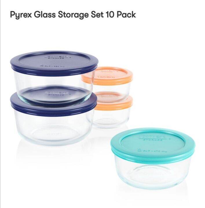 Pyrex Glass Storage Set 10 Pack | Lazada PH