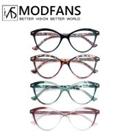 {Paopao glasses} MODFANS แมวตาแว่นอ่านหนังสือผู้หญิงฤดูใบไม้ผลิบานพับที่มีน้ำหนักเบา Presbyopic อ่านแว่นตาที่มีสายตา0.5-4.0