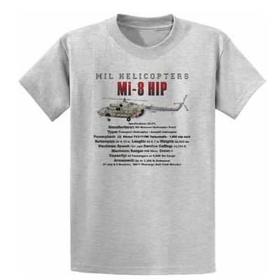 Soviet Mil Mi8 Medium Transport Helicopter Tshirt Mens Tshirt Size S3Xl