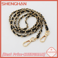 SHENGHAN โซ่กระเป๋าถือสะพายข้างสายโซ่กระเป๋าสตางค์120ซม. อะไหล่สายรัดถุงสะพายหนังอุปกรณ์เสริม Diy ชิ้นส่วนกระเป๋าเด็กผู้หญิงสำหรับผู้หญิง