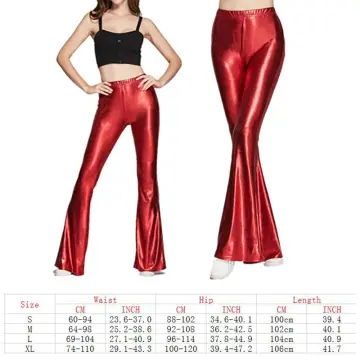 Deluxe Adult White Bell Bottom Disco Pants Candy Apple Costumes   idusemiduedutr