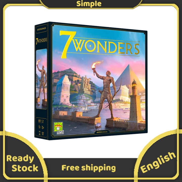 7 Wonders Board Game English Edition Family Civilization and Strategy