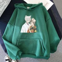 Nanami Momozono and Tomoe Graphic Hoodies Japanese Manga Kamisama Kiss Sweatshirts Anime Printed Long Sleeve Pullovers Mens Tops Size XS-4XL