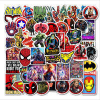 50PCS Marvelอเวนเจอร์ซุปเปอร์ฮีโร่สติกเกอร์รูปแบบสติกเกอร์สำหรับสเก็ตบอร์ดกีตาร์รถจักรยานยนต์รถจักรยานยนต์รถสติ๊กเกอร์แล็ปท็อป