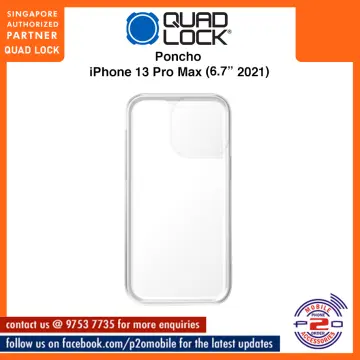 Quad lock MAG Poncho IPhone 14 Pro Max Waterproof Phone Case Clear