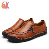 GKD รองเท้าโลฟเฟอร์ ผู้ชาย ลื่นบนรองเท้าหนังแฟชั่น Mens Loafers M009