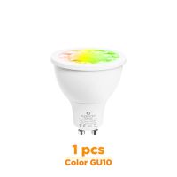 【☊HOT☊】 lg9j5o Mall Zigbee หลอดไฟ Gu10 Led สำหรับใช้ในบ้าน,หลอดไฟสปอตไลท์ไฟ Led อัจฉริยะ5W เปลี่ยนสีได้ Led Ac100-240v ไฟสีขาวคู่ทำงานร่วมกับ Echo Plus