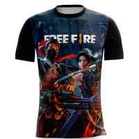 FIREเสื้อ Fire เสื้อฟรีฟาย สำหรับเด็กและผู้ใหญ่ Summer new T-shirt