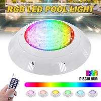 IP68 Waterproof 48W Remote Control RGB Submersible 12V LED Underwater Light Spotlight for Outdoor Garden Pond Swimming Pool