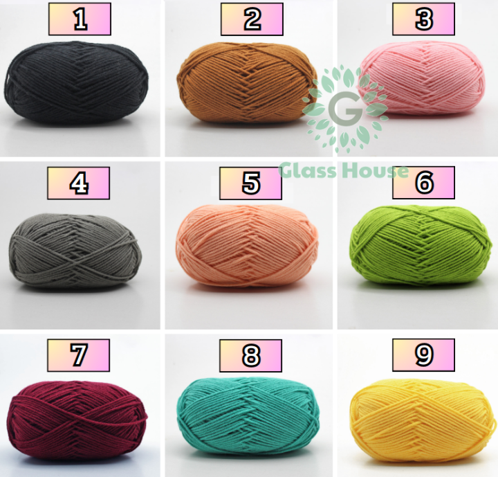 10อัน-ไหมพรม-คอตตอนนม4ply-milk-cotton-yarn-มีมากกว่า48-สี-ขนาด50กรัมไหมพรม-เนื้อนิ่ม-ถักง่าย-ถักโครเชต์-เก็บปลายทาง-gh99